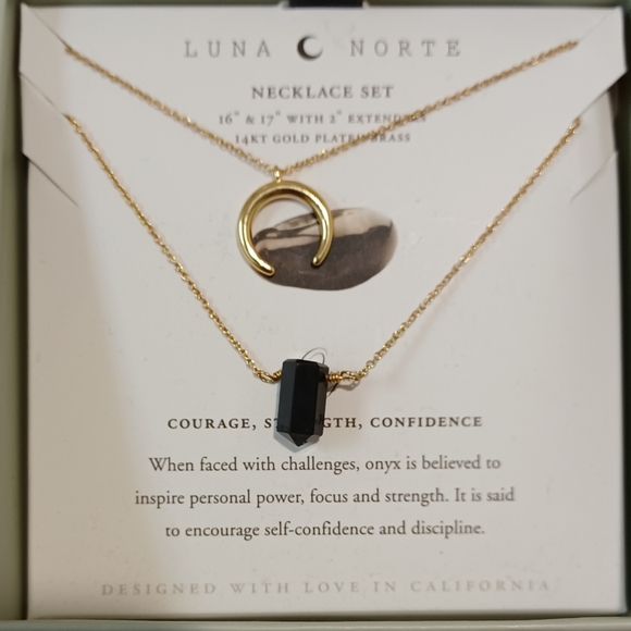 POWER OF TWOCOURAGE, CLARITY,  FOCUS2 Luna Norte Silver plated double Layer - Picture 3 of 6